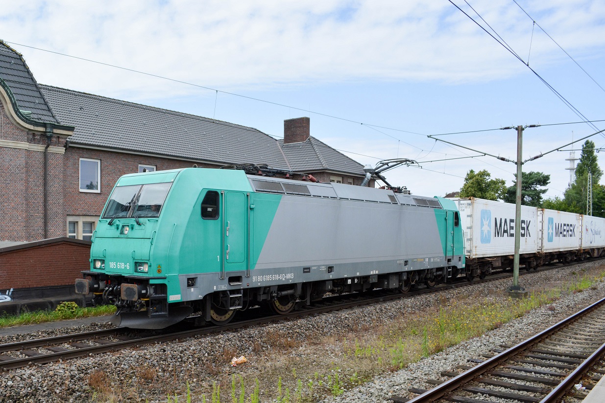 Bremerhaven Baureihe 185 Güterzug